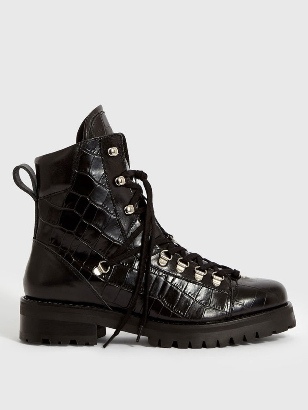 AllSaints Franca Lace Up Boots NEW WITH TAGS🖤make me an offer!! - Picture 2 of 8